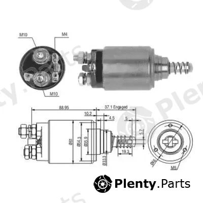 Hoffer 46191 — Solenoid Switch, starter