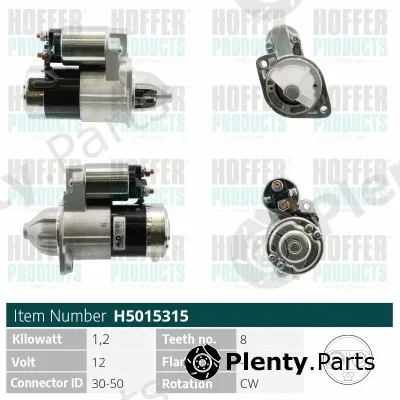 Hoffer H5015315 — Starter