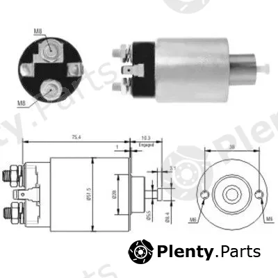 Hoffer 46167 — Solenoid Switch, starter