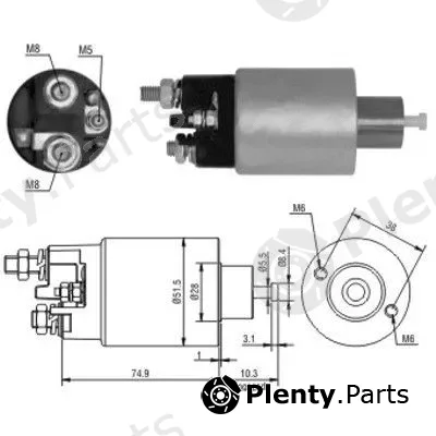 Hoffer 46099 — Solenoid Switch, starter