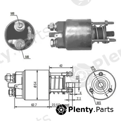 Hoffer 46081 — Solenoid Switch, starter