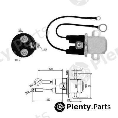 Hoffer 46266 — Solenoid Switch, starter