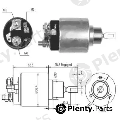 Hoffer 46106 — Solenoid Switch, starter