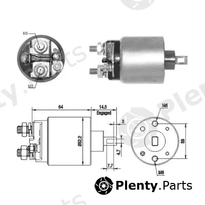 Hoffer 46274 — Solenoid Switch, starter