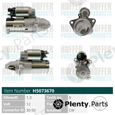 Hoffer H5073670 — Starter