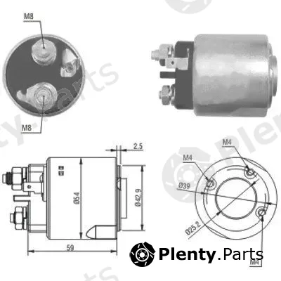 Hoffer 46160 — Solenoid Switch, starter