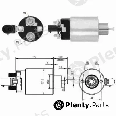 Hoffer 46172 — Solenoid Switch, starter