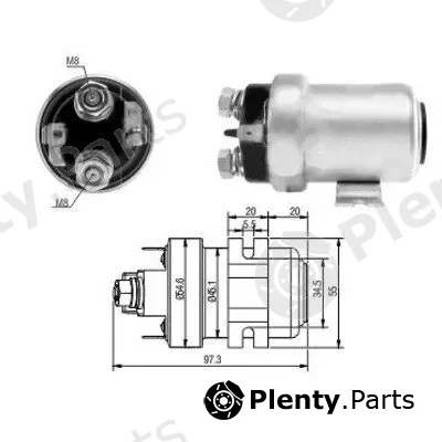 Hoffer 46183 — Solenoid Switch, starter