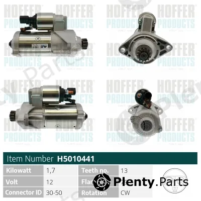 Hoffer H5010441 — Starter