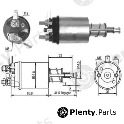 Hoffer 46021 — Solenoid Switch, starter