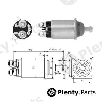 Hoffer 46327 — Solenoid Switch, starter