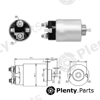 Hoffer 46305 — Solenoid Switch, starter