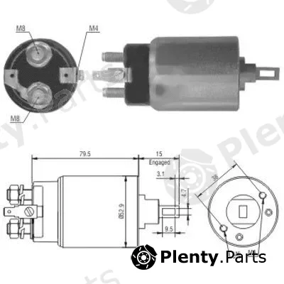 Hoffer 46022 — Solenoid Switch, starter