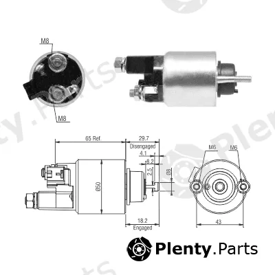 Hoffer 46298 — Solenoid Switch, starter