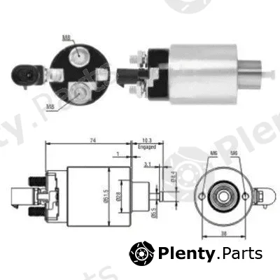Hoffer 46171 — Solenoid Switch, starter