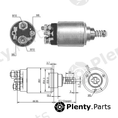 Hoffer 46272 — Solenoid Switch, starter