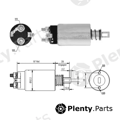 Hoffer 46328 — Solenoid Switch, starter