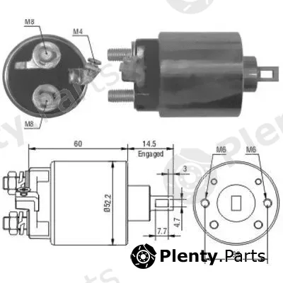 Hoffer 46056 — Solenoid Switch, starter