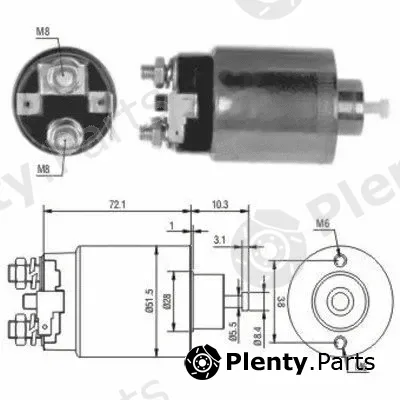 Hoffer 46179 — Solenoid Switch, starter