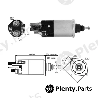 Hoffer 46255 — Solenoid Switch, starter