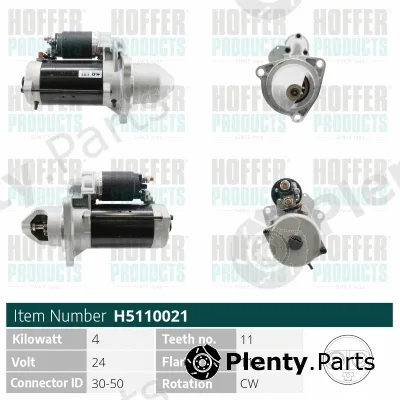 Hoffer H5110021 — Starter