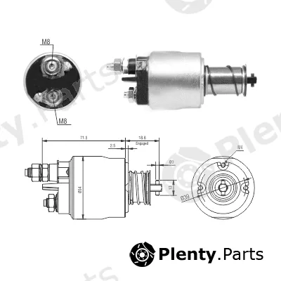 Hoffer 46311 — Solenoid Switch, starter