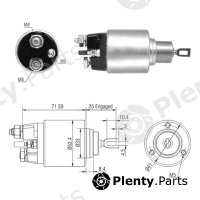 Hoffer 46308 — Solenoid Switch, starter