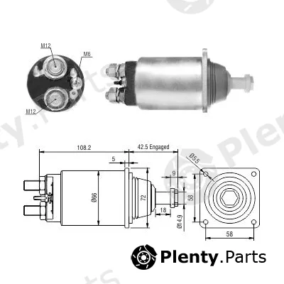 Hoffer 46251 — Solenoid Switch, starter