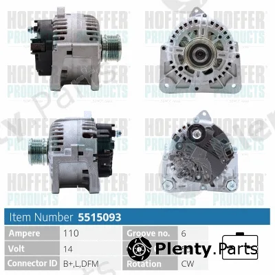 Hoffer H5515093 — Alternator