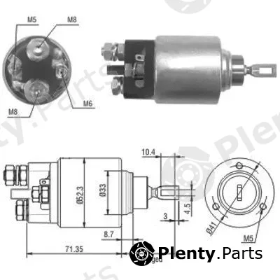 Hoffer 46075 — Solenoid Switch, starter