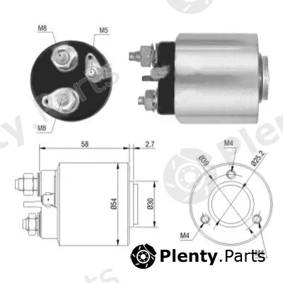 Hoffer 46013 — Solenoid Switch, starter