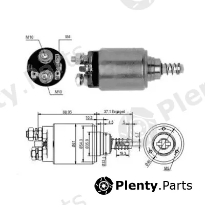 Hoffer 46186 — Solenoid Switch, starter