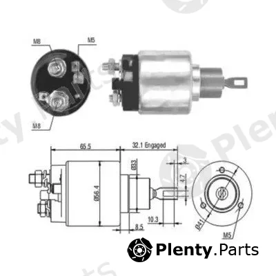 Hoffer 46003 — Solenoid Switch, starter