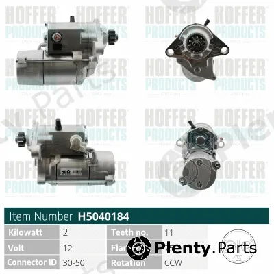Hoffer H5040184 — Starter