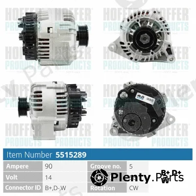 Hoffer H5515289 — Alternator