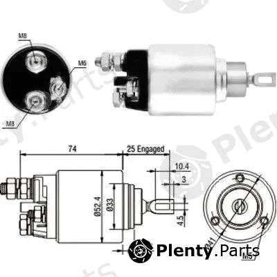 Hoffer 46129 — Solenoid Switch, starter