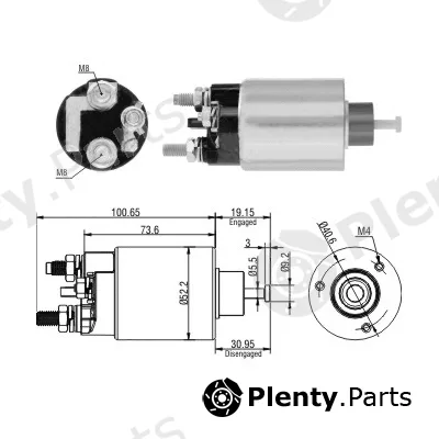 Hoffer 46307 — Solenoid Switch, starter