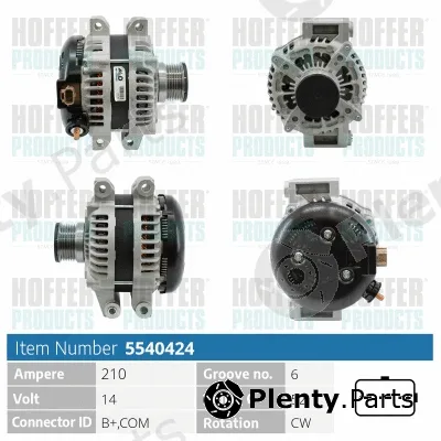 Hoffer H5540424 — Alternator