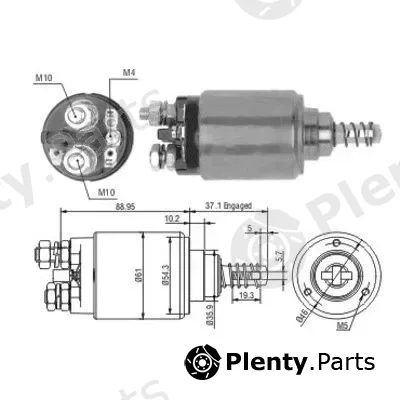 Hoffer 46192 — Solenoid Switch, starter