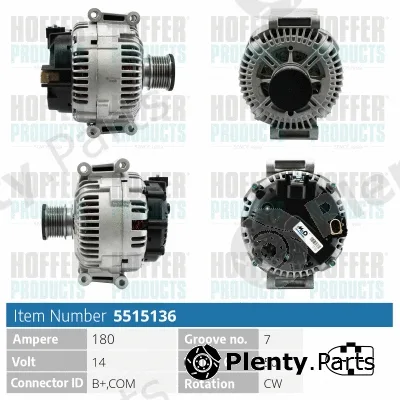 Hoffer H5515136P — Alternator