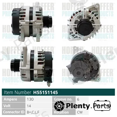 Hoffer H55151145 — Alternator