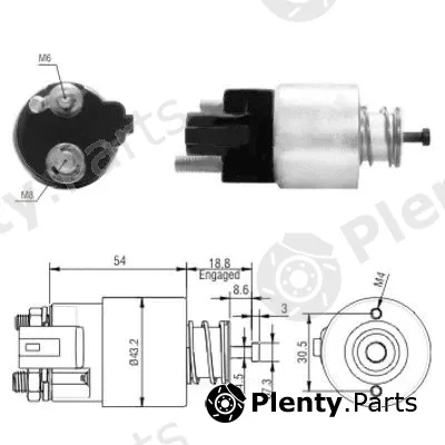 Hoffer 46155 — Solenoid Switch, starter
