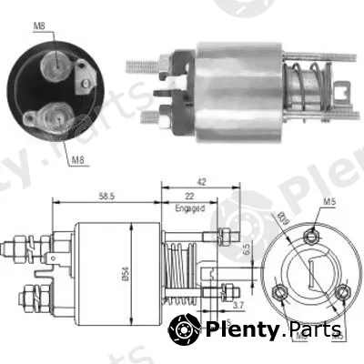 Hoffer 46121 — Solenoid Switch, starter