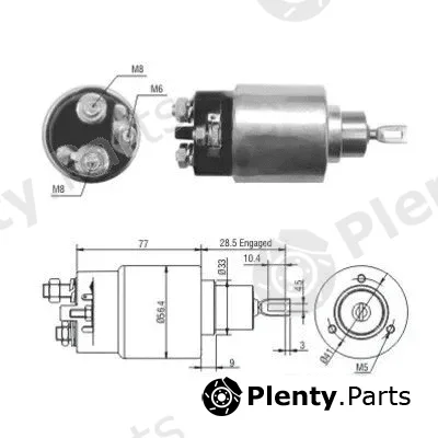 Hoffer 46028 — Solenoid Switch, starter