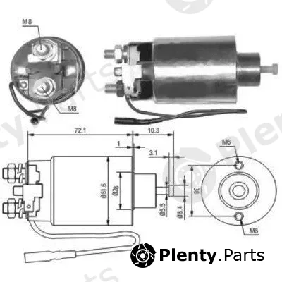 Hoffer 46127 — Solenoid Switch, starter