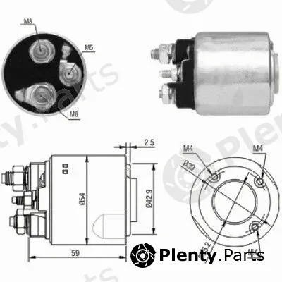 Hoffer 46148 — Solenoid Switch, starter