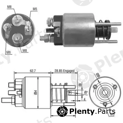 Hoffer 46128 — Solenoid Switch, starter