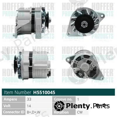 Hoffer H5510045 — Alternator
