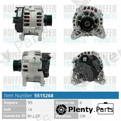 Hoffer H5515268 — Alternator