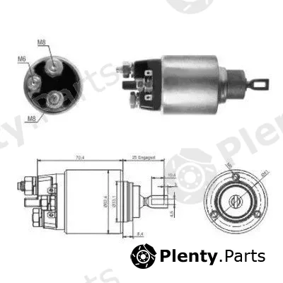 Hoffer 46061 — Solenoid Switch, starter